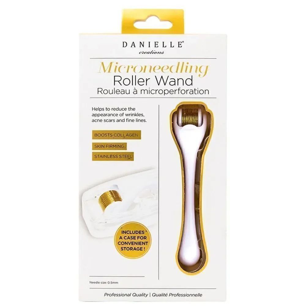 Danielle Creations Microneedling Roller Wand and Case White New